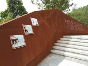诏安耐候钢挡土墙